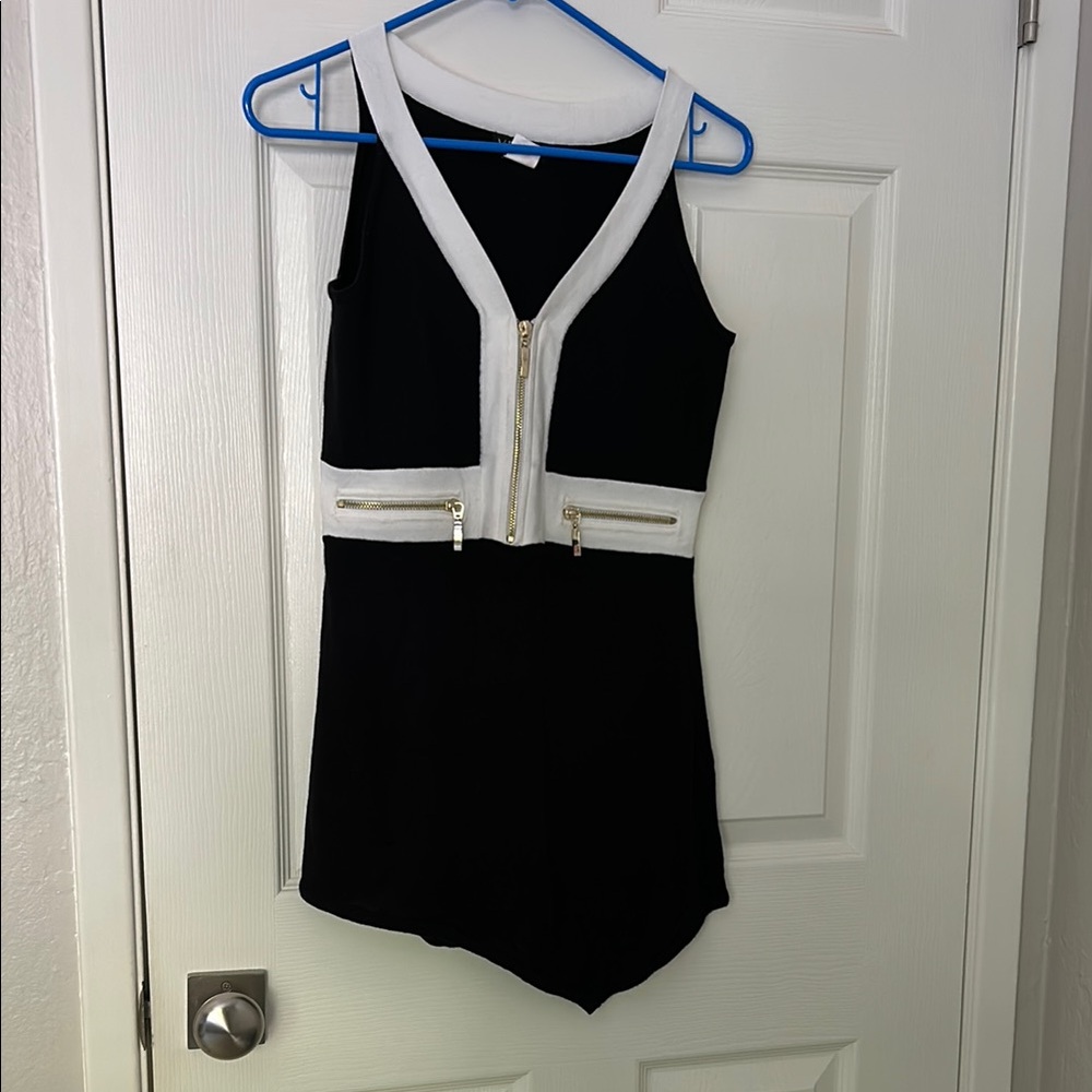 Stylish Black and White Kids One Piece